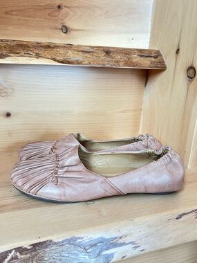 Chocolat Blu Cam2 Leather Flat Camel Sz 6.5